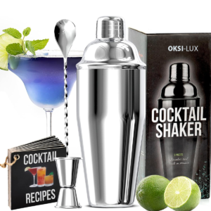 3PC Cocktail Shaker Set – OKSI-LUX